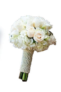 Vintage White Rose Bouquet