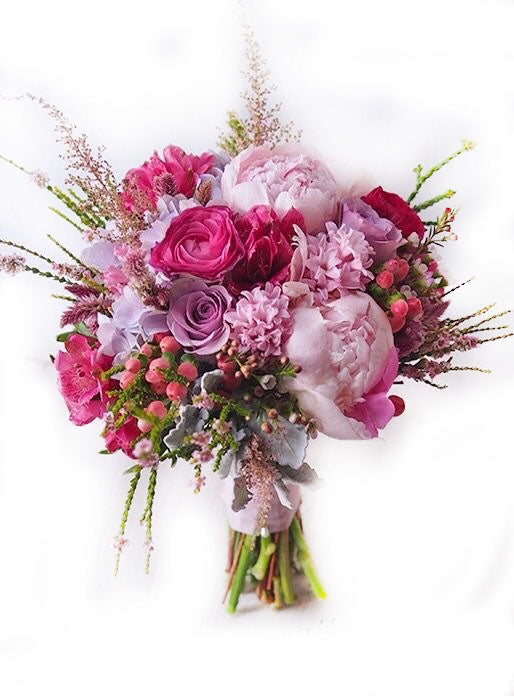 Peony and Rose Bouquet, flowers wedding florida, Wedding florist excellent florists, wedding bouquet